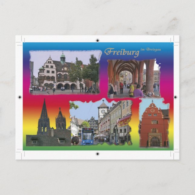 Freiburg im Breisgau Postkarte (Vorderseite)
