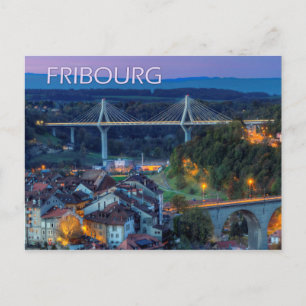 Freiburg, Schweiz Postkarte