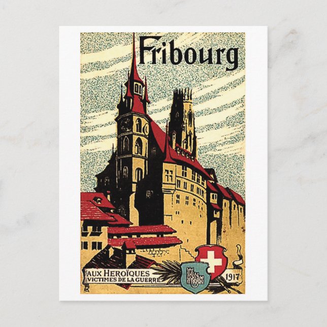 Freiburg, Schweiz Postkarte (Vorderseite)