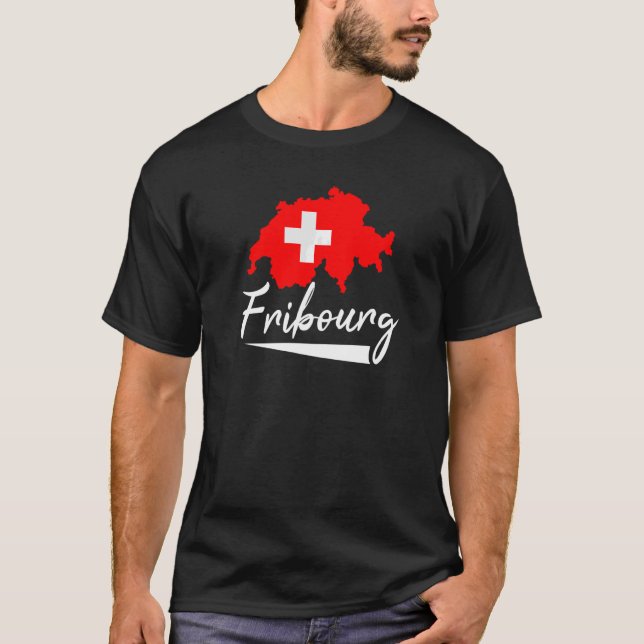 Freiburg Schweiz T-Shirt (Vorderseite)