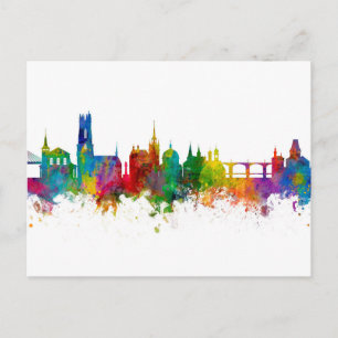 Freiburger Schweiz Skyline Postkarte