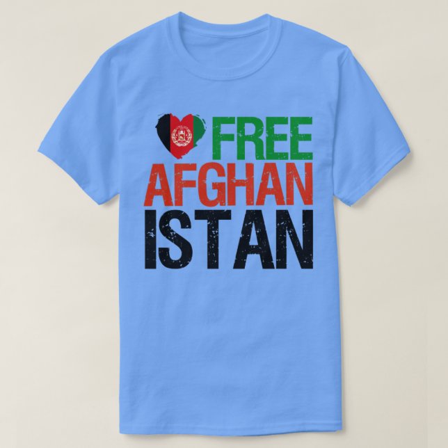 Freie Afghanistan Flag Afghani Prix Liebe Patrioti T-Shirt (Design vorne)