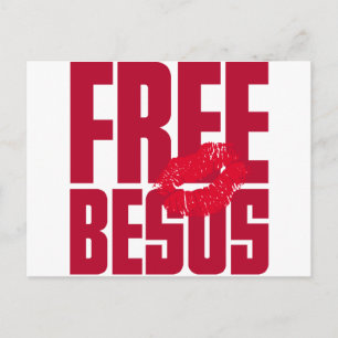 Freie Besos Postkarte