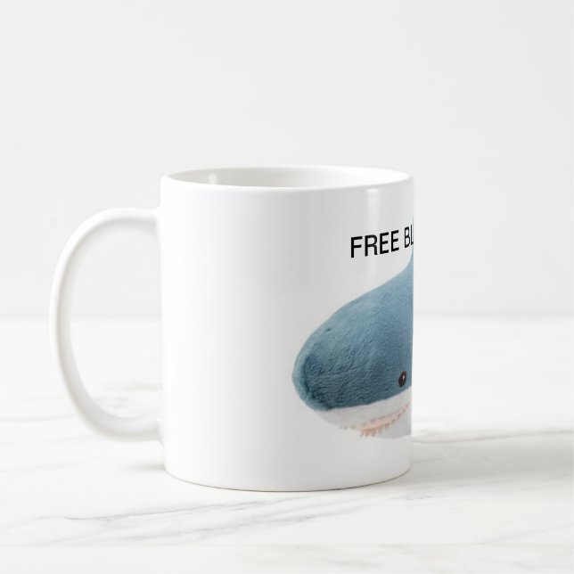 Freie Blahaj-Tasse Kaffeetasse (Links)