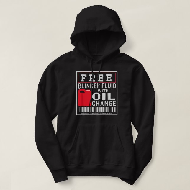 Freie Blinker-Flüssigkeit mit Ölwechsel Hoodie (Design vorne)