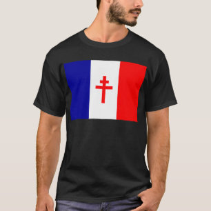 Freie französische Kraft-Flagge T-Shirt