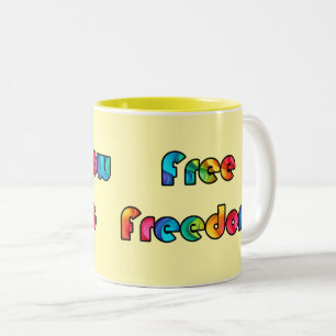 freie Freiheit Zweifarbige Tasse