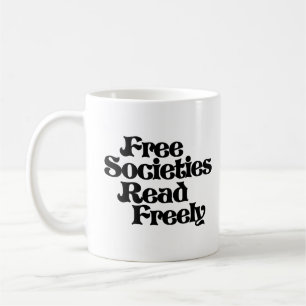Freie Gesellschaften lesen frei Kaffeetasse