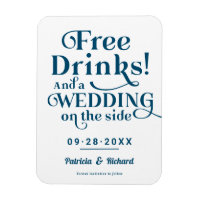 Freie Getränke Funny Lässig Wedding retten das Dat