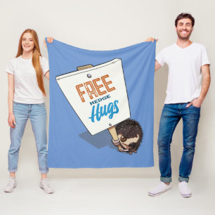 Freie Hedge Hugs Funny Igel Picket Cartoon Fleecedecke