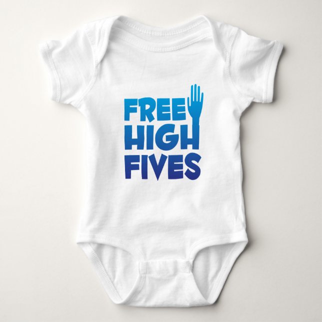 Freie High Fives Baby Strampler (Vorderseite)