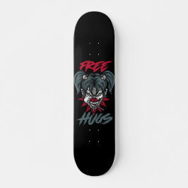 Freie Hugs Beängstigendes Clowngesicht Skateboard