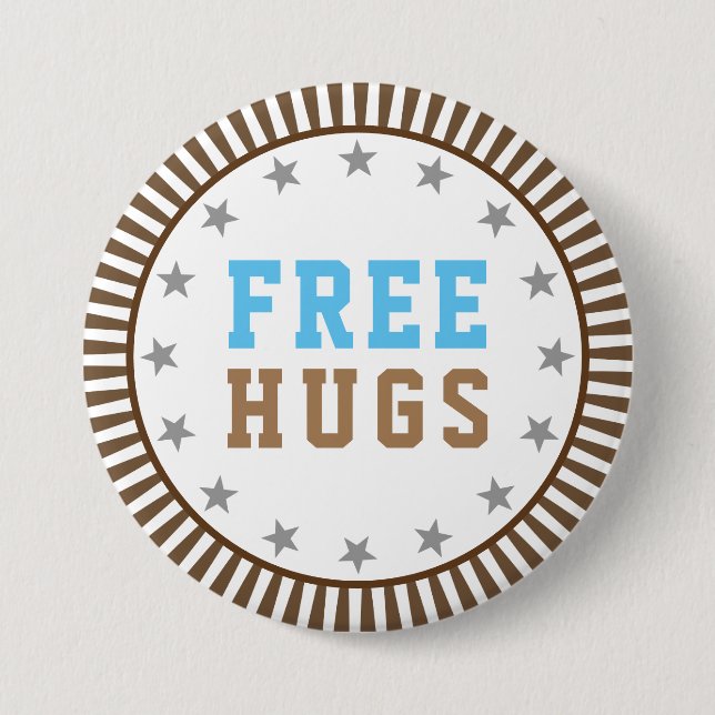 Freie Hugs Button (Vorderseite)