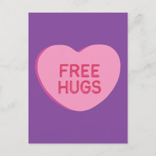 Freie Hugs Postkarte