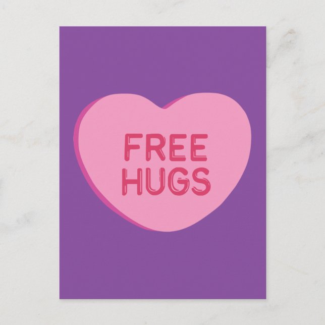 Freie Hugs Postkarte (Vorderseite)