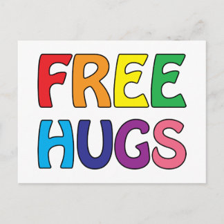 Freie Hugs Postkarte