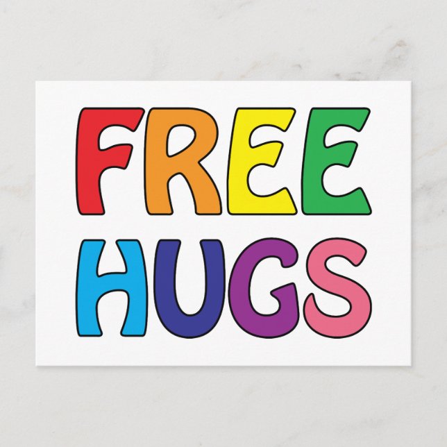 Freie Hugs Postkarte (Vorderseite)