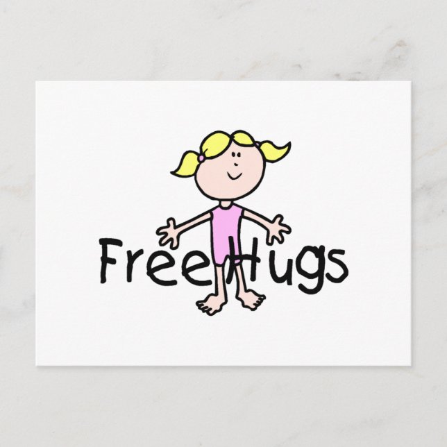 Freie Hugs Postkarte (Vorderseite)