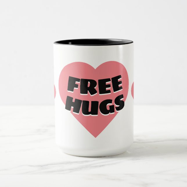 Freie Hugs Tasse (Zentrum)