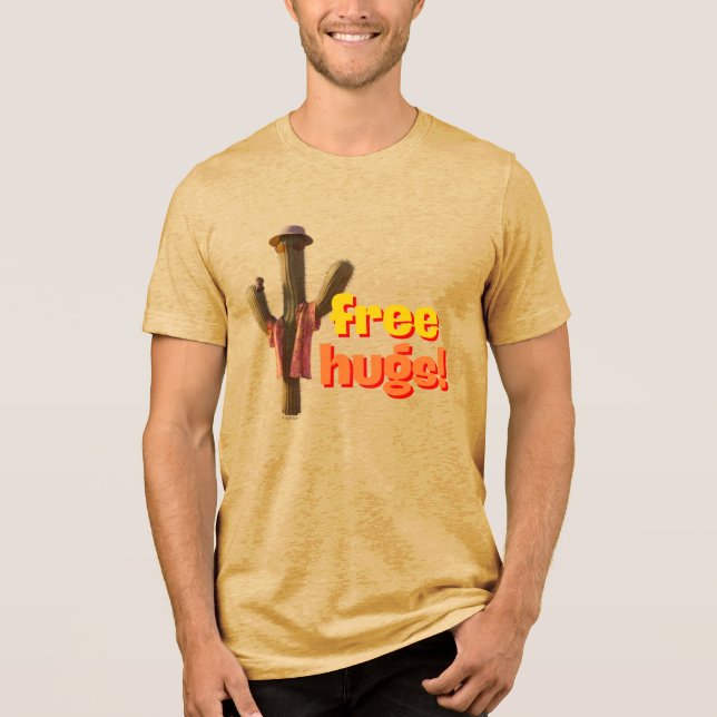 Freie Hugs! Tri-Blend Shirt (Vorderseite)