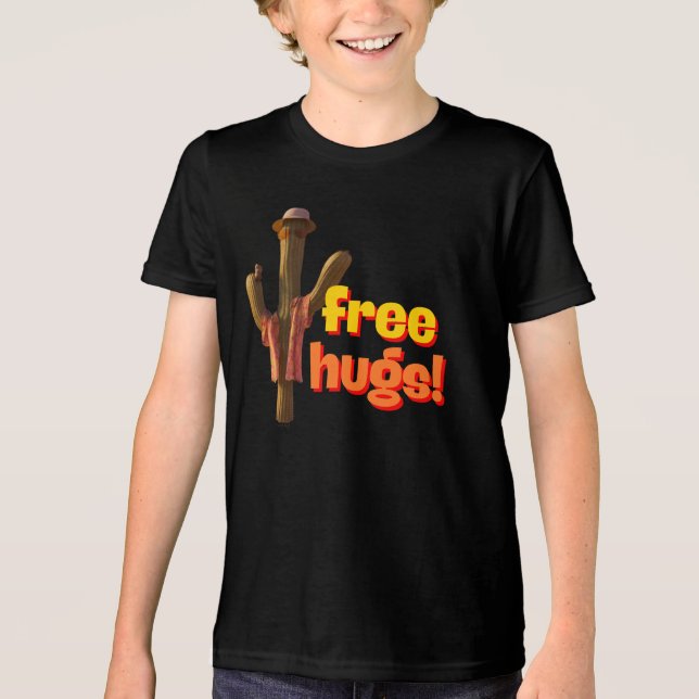 Freie Hugs! Tri-Blend Shirt (Vorderseite)