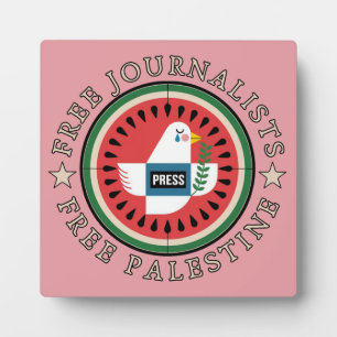 Freie Journalisten Freies Palästina Fotoplatte