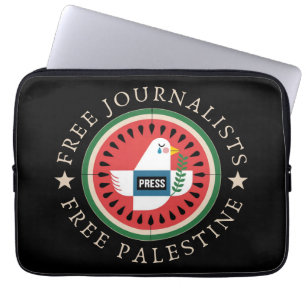 Freie Journalisten Freies Palästina Laptopschutzhülle