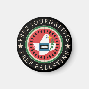 Freie Journalisten Freies Palästina Magnet