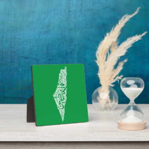 Freie Karte und Flagge Palästinas ف ل س ط ي ن Fotoplatte