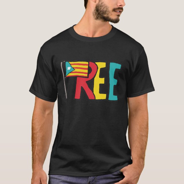 Freie katalanische Unabhängigkeit T-Shirt (Vorderseite)