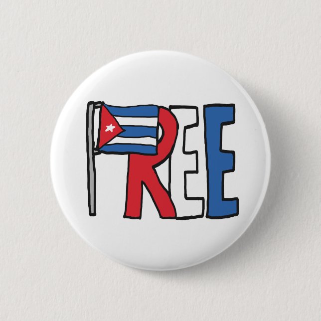 Freie Kuba Button (Vorderseite)