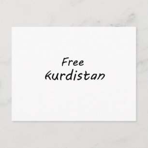 Freie Kurdistan Postkarte