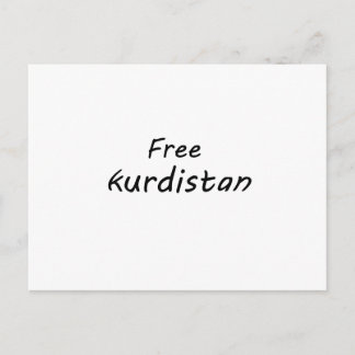 Freie Kurdistan Postkarte