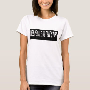 Freie Leute oder freie Material-Schablone T-Shirt