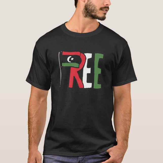 Freie Libyen T-Shirt (Vorderseite)