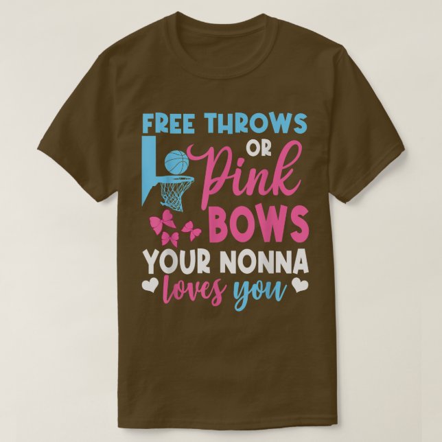 Freie Lieben oder rosa Bows Nonna, die Sie Geschle T-Shirt (Design vorne)