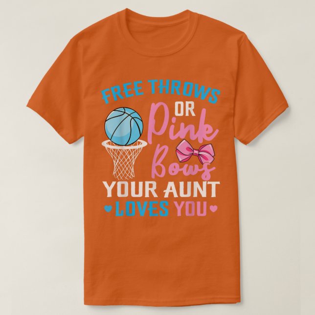 Freie Lieben oder rosa Bows Tante Sie Geschlecht R T-Shirt (Design vorne)