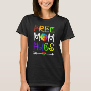 Freie Mama Hugs Daisy Rainbow Lgbt Pride Montag T-Shirt