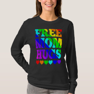 Freie Mama Hugs Frauen Freie Mama Hugs Rainbow Gay T-Shirt