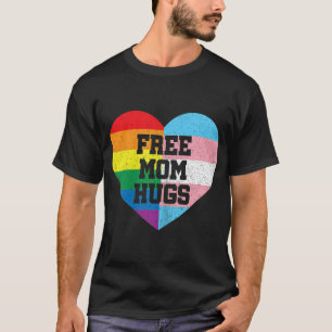 Freie Mama Hugs Gay Pride Transgender-Regenbogenfl T-Shirt