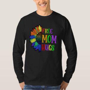 Freie Mama Hugs Lgbt Lgbtq Pride Rainbow Sonnenblu T-Shirt