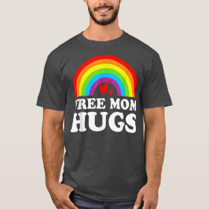 Freie Mama Hugs LGBT Pride Rainbow Vintag Lov T-Shirt