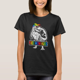 Freie Mama Hugs Mamasaurus Dinosaur Rex Ally Rainb T-Shirt