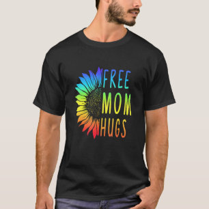 Freie Mama Hugs - Sonnenblumen aus Longbt Rainbow T-Shirt