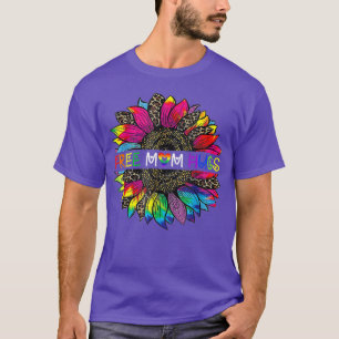 Freie Mama Hugs Sonnenblumen Leopard Regenbogen lu T-Shirt