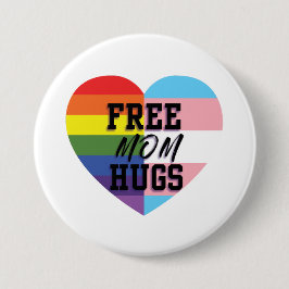Freie Mama umarmt LGBTQ Knöpfe Button