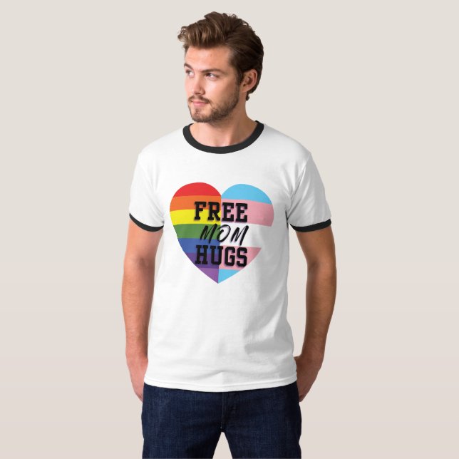 Freie Mama umarmt Ton zwei T-Shirt (Vorne ganz)