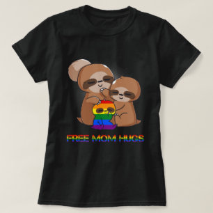 freie Mamma umarmt, freie Mamma-Trägheit, T-Shirt