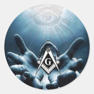 Freie Masons, Shriners 32. Grad Runder Aufkleber