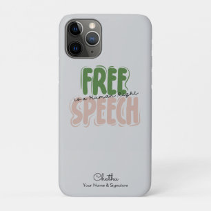 Freie Meinungsäußerung ist ein Menschenrecht Case-Mate iPhone Hülle